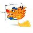 thumbnail image 7 of Handmade Paper Dragon Accessories Decor Practical Prop Kids Toy Lovely DIY Craft Materials for Park Wedding Party Christmas Spring Festival yellow 45x34cm, 7 of 7