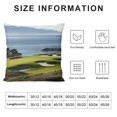 thumbnail image 5 of Fenyluxe Mountains Ocean View Panoramic Fashion Style Dirt-Resistant Throw Pillow Covers for Couch Sofa Bed Living Room Bedroom Pillowcase Printed on Both Sides 1PC 18x18in, 5 of 5