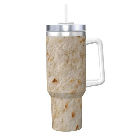 

Ocsxa Tortilla Print 40oz Stainless Steel Vacuum Insulated Tumbler Car Cup Coffee Mug with Spillproof Lid Keep Your Drink Hot or Cold on the Go