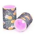 thumbnail image 7 of Yayeee Flameless Candles with Remote Flickering Battery Operated Multi Color Changing, Yellow Lemons, 7 of 7