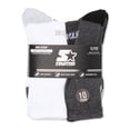thumbnail image 2 of Starter Men's Two Tone Toe Crew Socks, 10-Pack, 2 of 3