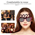 thumbnail image 3 of IDEANATEGRATE 4Ud Gafas De Fiesta Para Año Nuevo 2027 Con Lentes Acrílicos Claros Y Marco Digital Color Surtido, 3 of 8