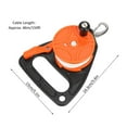 thumbnail image 3 of Scubas Ratchets Dives Reel with Handle Stop Switches High Visibility Retractable Line Diving Reel Finger Spool Easy Use, 3 of 8