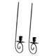 thumbnail image 3 of 2 Piezas Candelabro de Pared Porta Vela Hierro Minimalista Estética Moderna Arte Decorativo Montaje Sencillo Adecuado para Salón Oficina Consultorio, 3 of 8
