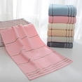 thumbnail image 1 of Nvzi Toallas de baño de algodón puro, 6 piezas, multiusos, para uso en el baño, fitness, deportes, para afrontar diversas situaciones sin esfuerzo. 27,56 x 13,39 pulgadas (rosa), 1 of 5