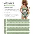 thumbnail image 6 of a.Jesdani Women Plus Size Swimsuit Two Piece Tummy Control Bathing Suits Flowy Tankini Swimwear with Drawstring Boys Shorts Swim Dress Green 2X, 6 of 12