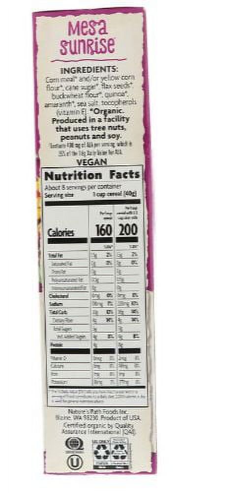 Natures Path Organic Mesa Sunrise Cereal Gluten Free 10.6 oz pack of 4