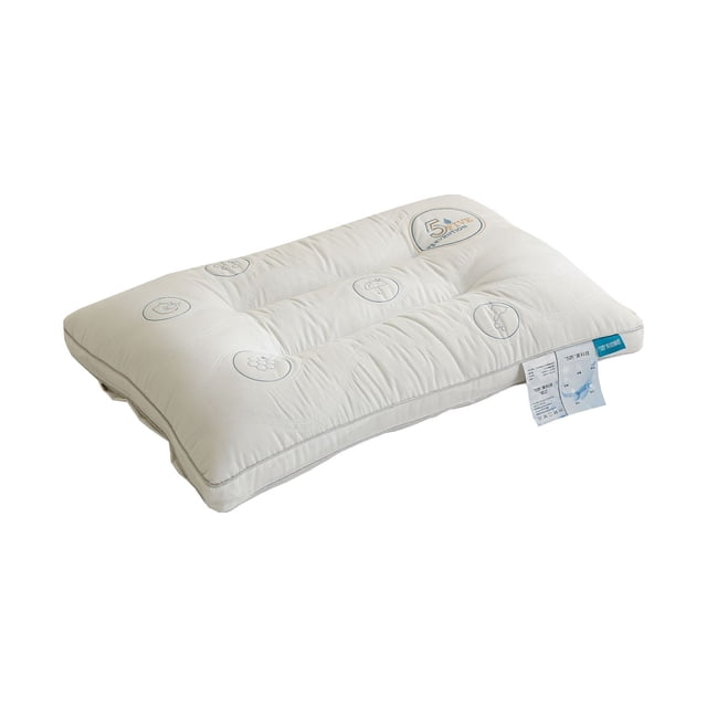 Neck Protection Pillows Knitted Class Pillows Core Breathable Adult Household College Student Soft Pillow For Cervical Support Rectangle Shape 29.1X18.9 Inches 74X48Cm Knitted Fabric