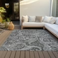 thumbnail image 6 of Addison Rugs Chantille Indoor/Outdoor Transitional Paisley Gray Washable Rectangle Rug, 3' x 5', 6 of 6
