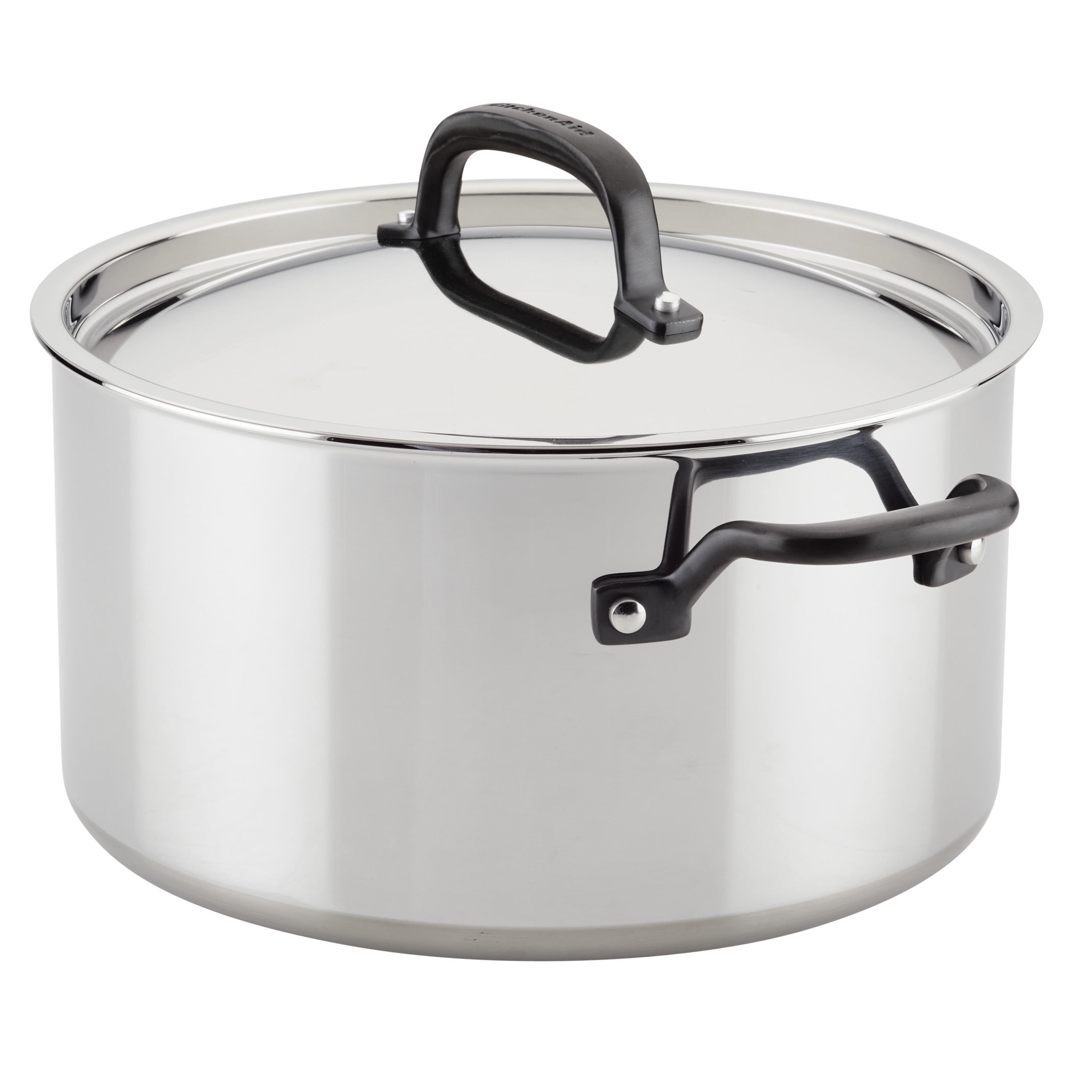 KitchenAid 10-Piece 5-Ply Clad Stainless Steel Cookware Set + Reviews, Crate & Barrel