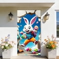 thumbnail image 5 of Yyuenw Easter Decorations, Easter Door Banners/door Cover Spring Decorative Hanging Flag Rabbits And Easter Egg Printed Verticals Banners Suitable For Easter Front Door Decoration, Easter Decor, 5 of 7