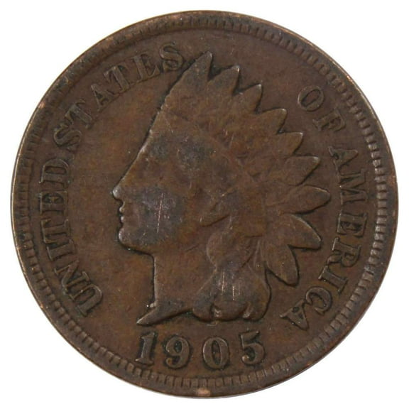 1905 Indian Head Cent G Good Bronze Penny 1c Coin Collectible