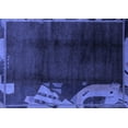 thumbnail image 1 of Ahgly Company Machine Washable Indoor Rectangle Abstract Blue Modern Area Rugs, 7' x 9', 1 of 4