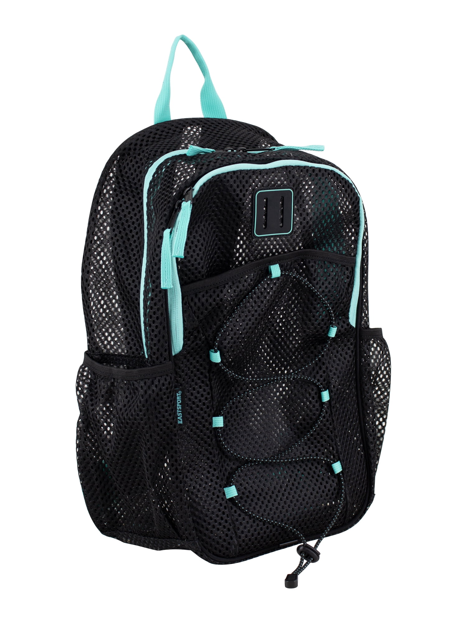 Eastsport Unisex Magna Pro Mesh 17" Backpack, Black/Pool Blue