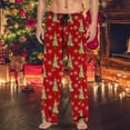 thumbnail image 2 of Bjutir Pajamas Pants For Men Christmas Mens Casual Pants Pajama Pants With Drawstring And Pockets Christmas Gift L, 2 of 4