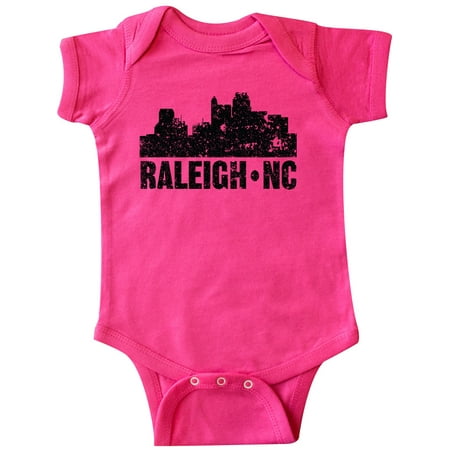 

Inktastic Raleigh Skyline Grunge Gift Baby Boy or Baby Girl Bodysuit