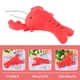 thumbnail image 4 of 2 juguetes chirriantes para perros, peluche interactivo con forma de langosta., 4 of 6