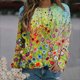 thumbnail image 2 of Sudadera Para Mujer Con Cuello Redondo, Moda de Otoño, Blusa Estampada de Manga Larga Para Mujer, Top Odeerbi  ODB150066, 2 of 5