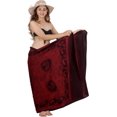 thumbnail image 6 of HAPPY BAY Women's Bikini Wraps Swimwear Cover up Beach Wrap Skirt Bathing suit Swimsuit Sarong Coverups for Women One Size Ruby, Floral, 6 of 6