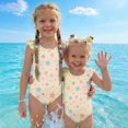 thumbnail image 7 of Abcomgle 3t Swimsuit Girls Gradient Stars One Piece Little Girls Swimsuit Ruffled Stretchy Bathing Suits for Girls, 7 of 7