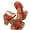Red, variant on Women's Metallic rubber Chunky Heel Sandals – Platform Block Heels with Adjustable Buckle, Comfortable Wedding Party Dress Pump Sandal