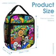 thumbnail image 2 of Geometry Dash Lunch Bag Insulated Lunch Box Meal Cooler Bag Reusable Thermal Lunch Tote Bag For School Work Travel Picnic, 2 of 8