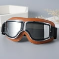 thumbnail image 4 of Sinyiin Motorcycle Goggles Vintage Pilot Style Cruiser Scooters Goggle Outdoor Sand Goggles Bike Racer Cruiser Touring Eyewear, 4 of 13