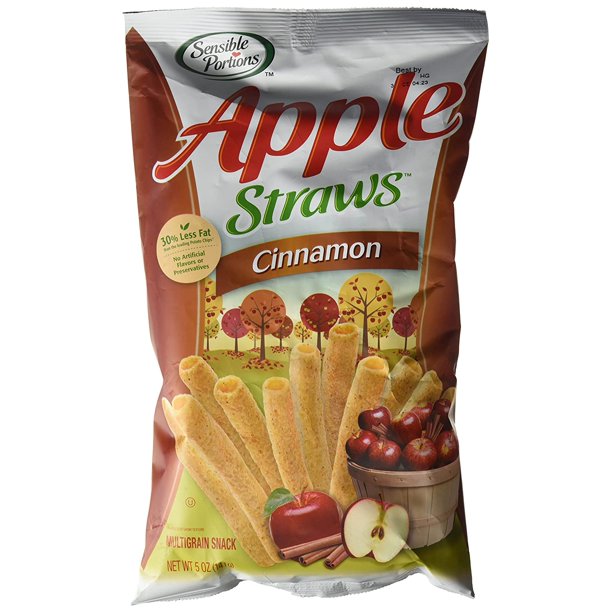 Sensible Portions Apple Straws, Cinnamon, 5 oz.