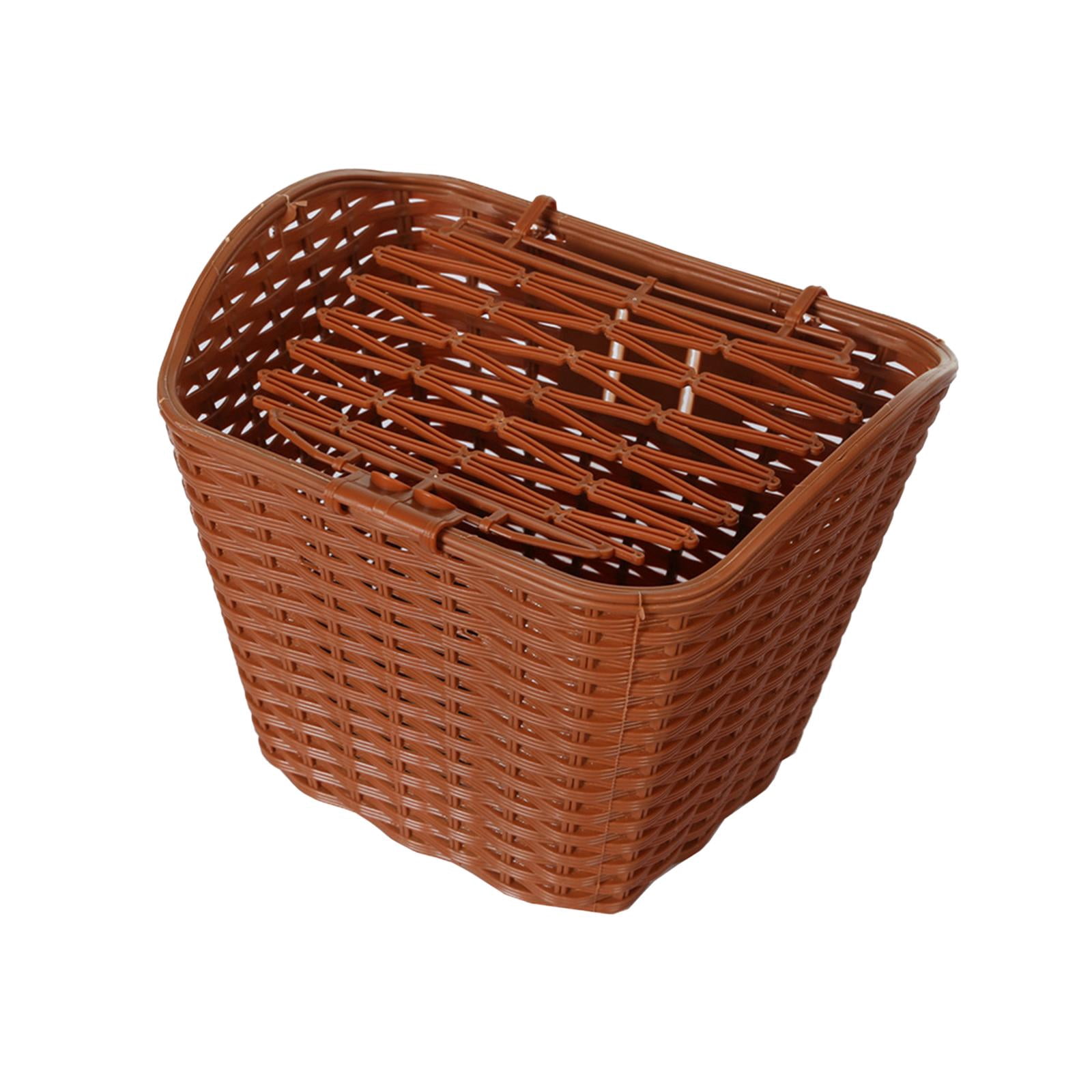 Front Basket with Cover Bike Basket for Outdoors Cycling Accessories Brown