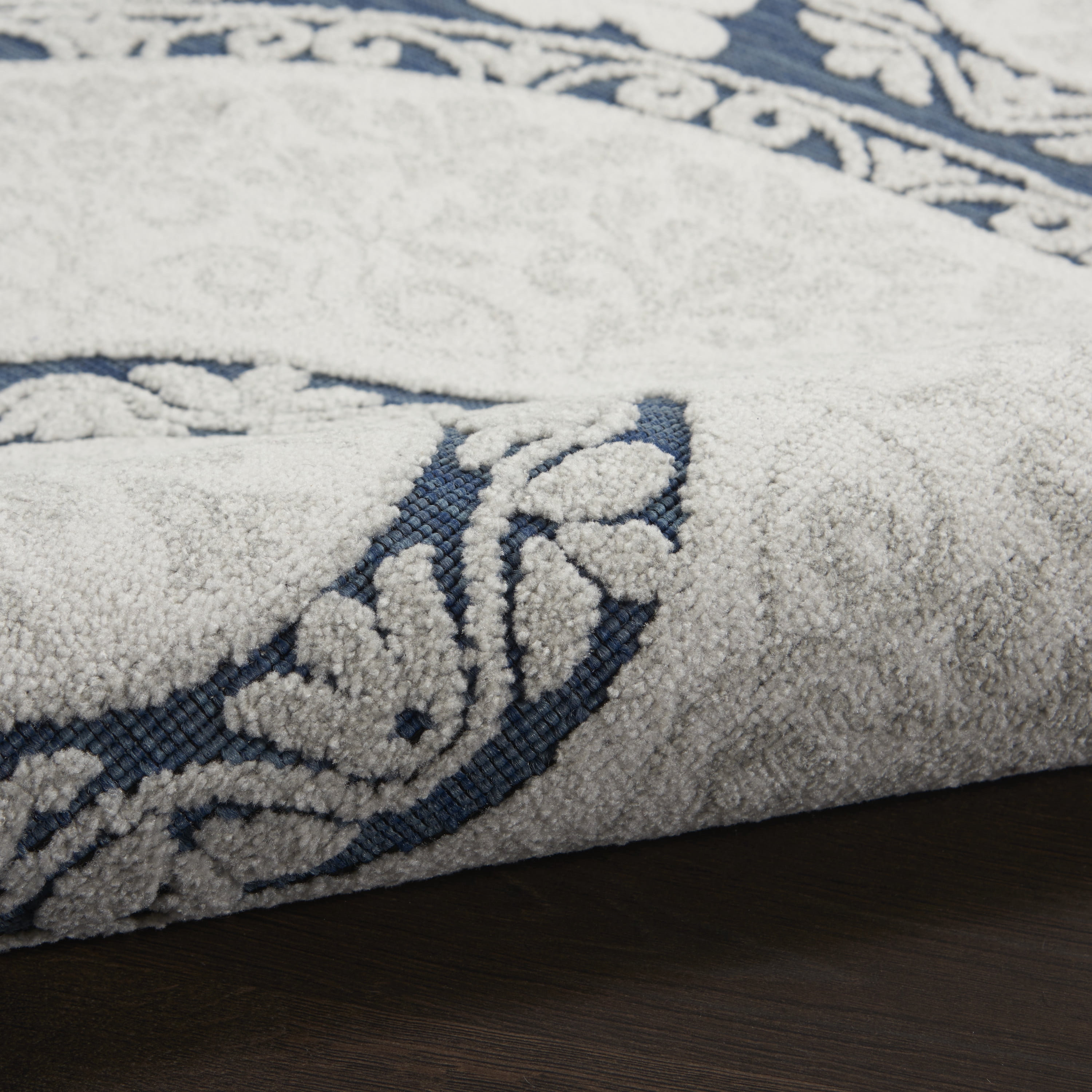 Nourison Calobra Modern Blue 5'3" x 7'3" Area Rug, (5x7)