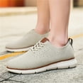 thumbnail image 6 of LASUDRAA Men's Casual Dress Sneakers Oxfords Lace-Up Lightweight Mesh Walking Shoes, 6 of 9