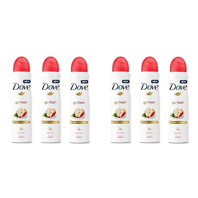 Dove Go Fresh Apple & White Tea Antiperspirant Deodorant Spray, 250ml 6