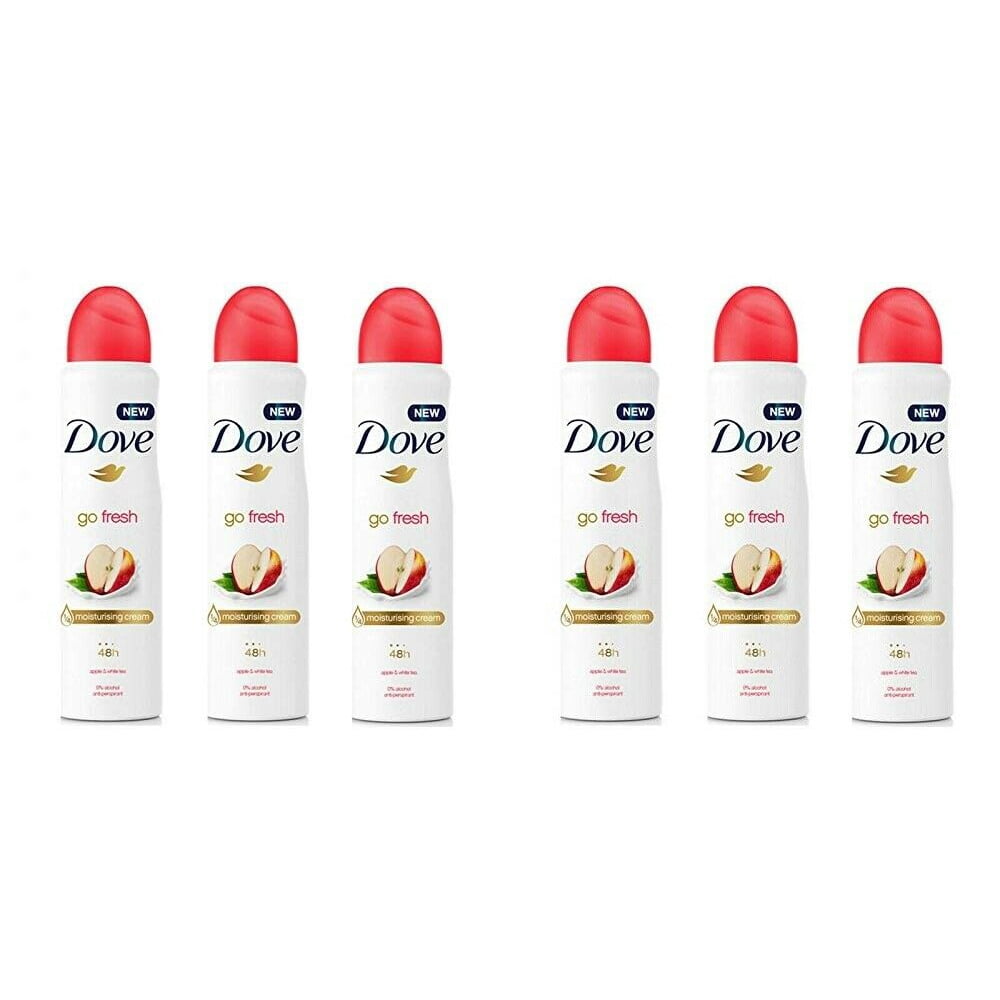 Dove Go Fresh Apple & White Tea Antiperspirant Deodorant Spray, 250ml 6