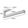 thumbnail image 4 of Black TRIP Paper Towel Holder, Kitchen Paper Roll Holder, Kitchen Paper Towel Holder Under Cabinet, Paper Towel Holder, Paper Towel Holder, Paper Towe, 4 of 5
