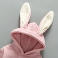 thumbnail image 4 of TOOYOU Girls Jumpsuit Long Sleeve Cartoon Rabbit Embroider Romper Sweatshirt Bodysuits Child Jumpsuit Dailywear Size 0-3 Months ,Light Pink, 4 of 8