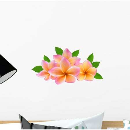 - Frangipani Tropical Flower Plumeria Wall Decal Wallmonkeys Peel and Stick Graphic (12 in W x 8 in H) WM502910