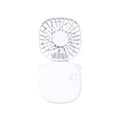 thumbnail image 2 of Handheld Mini Fan with Hanging Rope and Mirror, USB Rechargeable Portable Fan, 3 Speed, Plastic, White/Blue/Pink, Travel Office Home, 1 Pack, 2 of 6