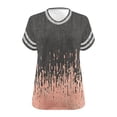 thumbnail image 6 of Rciityk Womens Summer Tops Plus Size V Neck Short Sleeve T Shirts Loose Casual Floral Printed Basic Oversized Tees for Beach Vacation, 6 of 6