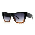 thumbnail image 2 of SA106 Womens Mod Oversize Cat Eye Goth Sunglasses Black Tortoise Smoke, 2 of 4