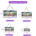 thumbnail image 5 of Merry Christmas Santa Reindeer Antlers Shetland Sheepdog Sleigh Xmas Winter Holiday Landscape Wood Sign Sheltie Dog Lover Gifts Hanging Wall Home Decor - 00023, 5 of 5