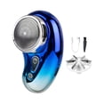 thumbnail image 4 of Mini Recortadora de barba eléctrica Perfecl para hombres portátil azul, 4 of 8