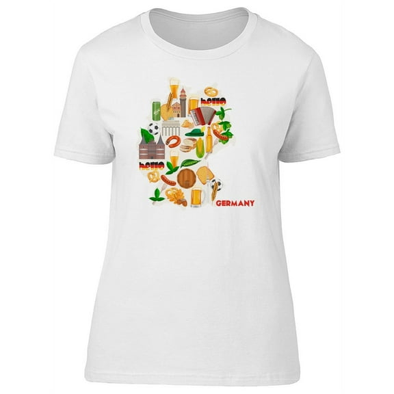 Germany Landmark Travel Lovers T-Shirt Women -Image by Shutterstock, Female Medium