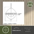 thumbnail image 6 of Beaumont 4L Gray and Natural Rope Farmhouse Cage Pendant Light, 6 of 9