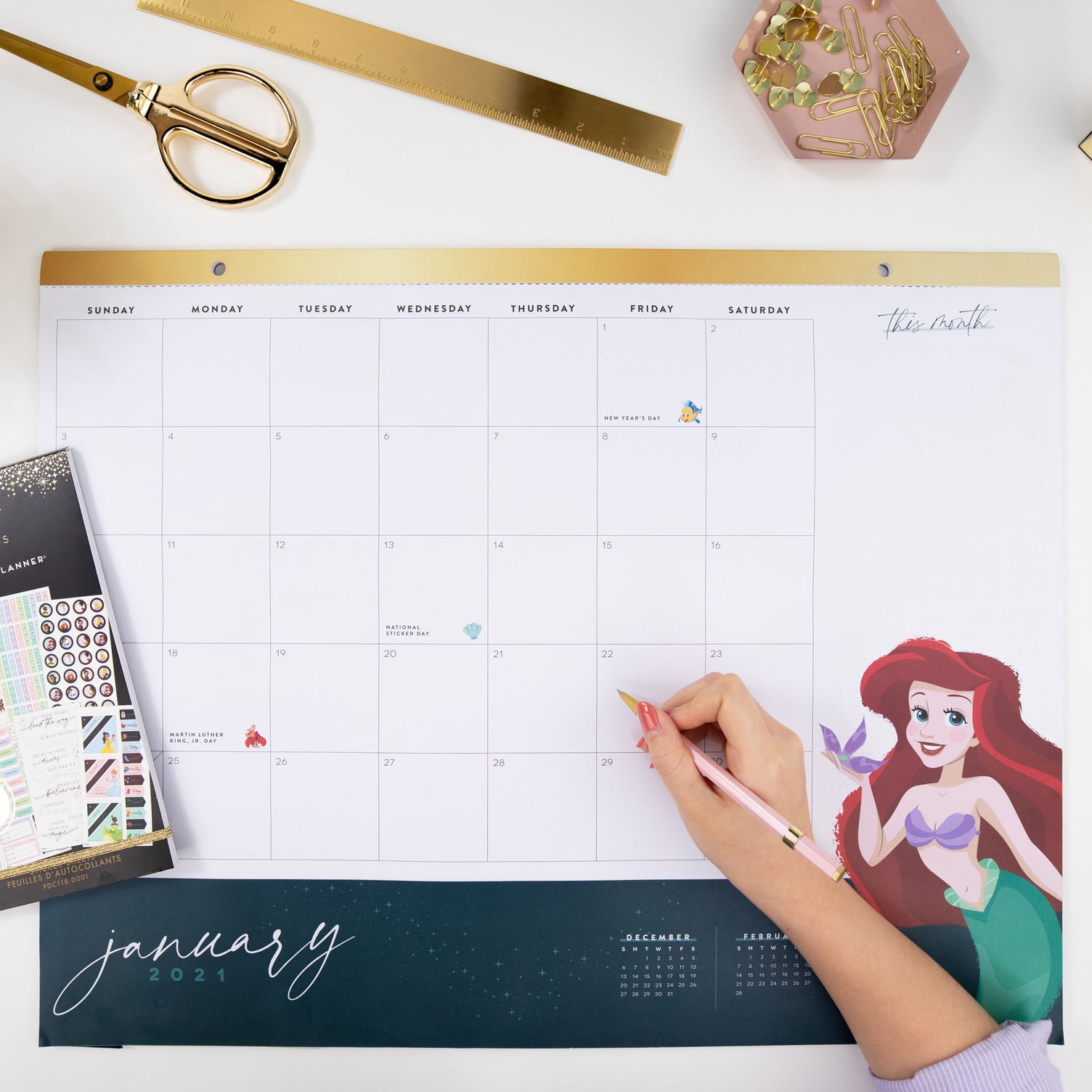 Happy Planner Disney Desk Calendar 2025