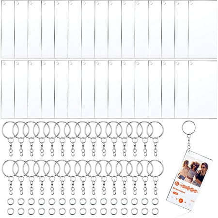 CPDD Blank Keychain Sublimation Acrylic Blank Set, Can Be Used for