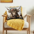 thumbnail image 4 of SLYNSHome Throw Pillow Covers,Highland Cow Decorative Pillowcase Soft Cushion Case for Living Room Bedroom Couch Bed Chair Home Decor, 4 of 7