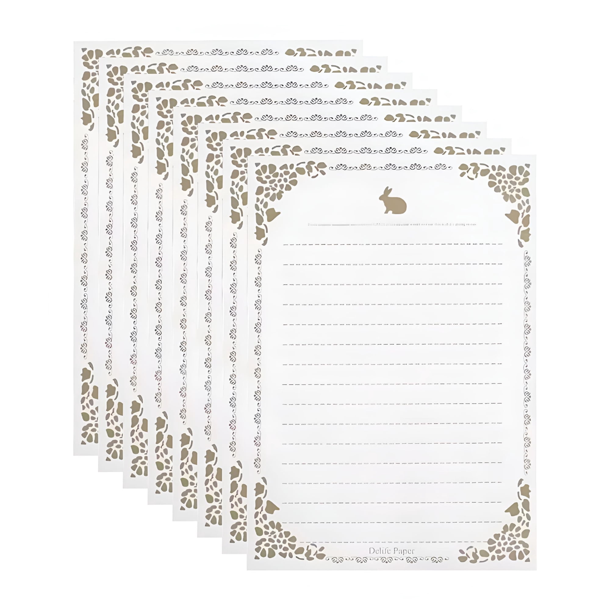CCOCC Vintage Stationery Paper And Envelopes Love Letter Paper Old Looking Stationary Kit For Writing Letters And Invitations Letter Writing Paper For Invitations&Love Letters 5.7X8.46In(8Sheets)
