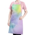 thumbnail image 5 of Dreamy Pastel Sky Apron-Garden Aprons for Women with Pockets-Cotton Linen Waterproof Kitchen Cooking Gardening Aprons Adjustable for Kitchen,Cooking,BBQ and Salon 33x27 Inch, 5 of 7