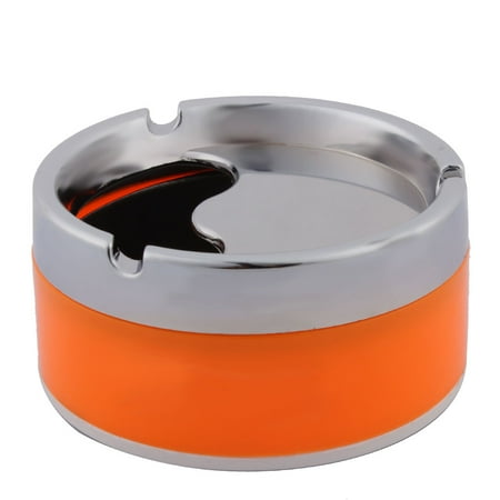 Box Ashtray - Household 3 Grooves Design Rotatable Holder Ashtray Container 10cm Dia