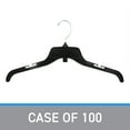 thumbnail image 5 of SSWBasics 17 inch Break-Resistant Black Plastic Dress Hangers - Case of 100 - Durable, 5 of 5